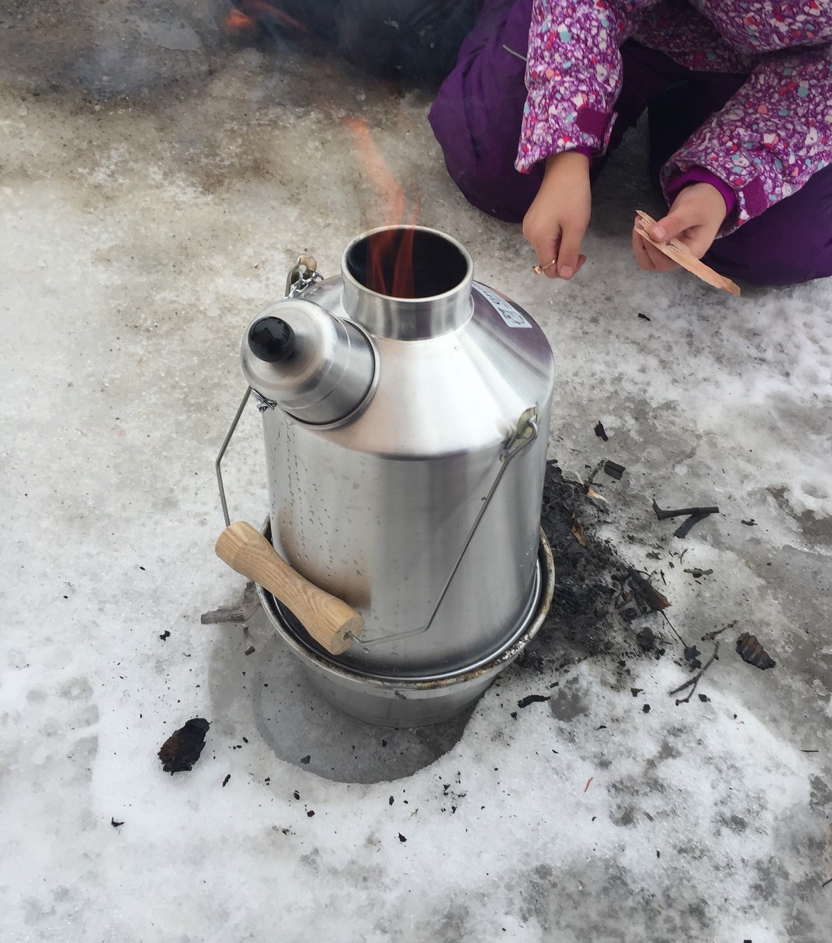 kettle outdoors