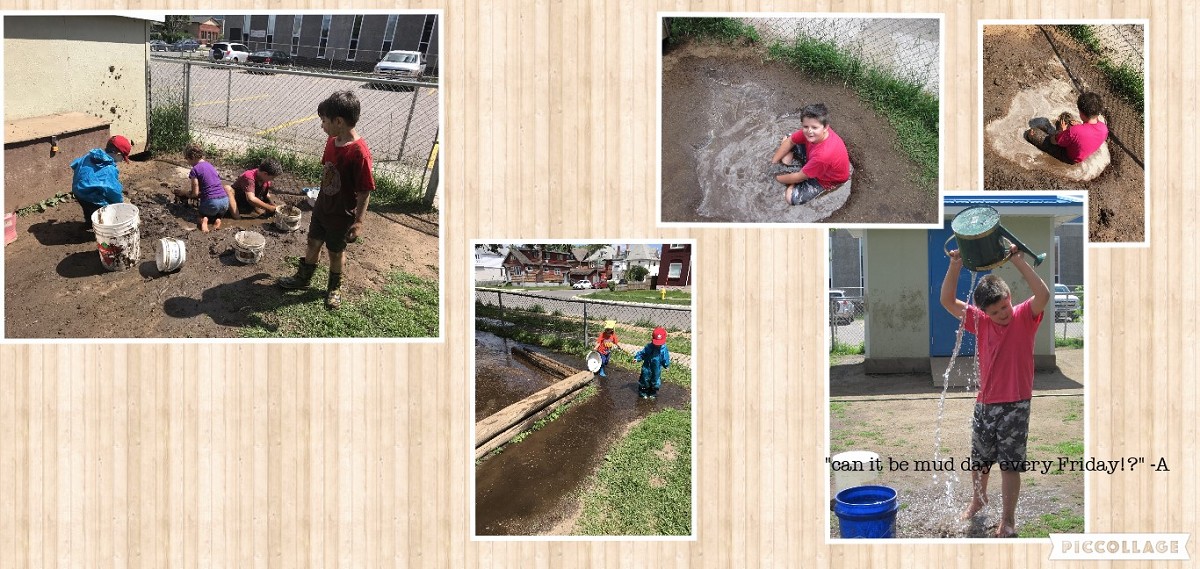 kids are having a blast in the mud